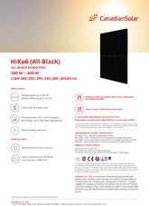 Canadian Solar HiKu6 CS6R-400 Watt Solar Panel